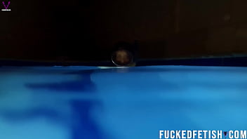 Hot skinny sexy swimwear diving mask fetish