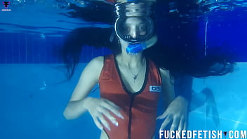 Hot skinny sexy swimwear diving mask fetish Hot skinny sexy swimwear diving mask fetish