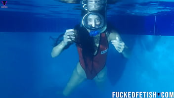 Hot Skinny Sexy Swimwear Diving Mask Fetish thumbnail
