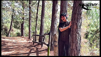 Beautiful elf masturbating in the forest