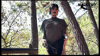 Beautiful elf masturbating in the forest