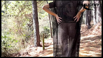 Beautiful elf masturbating in the forest