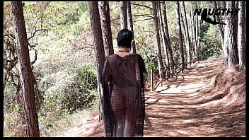 Beautiful elf masturbating in the forest