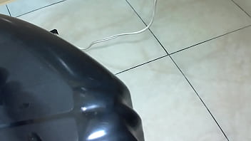 Side to side anal without a condom