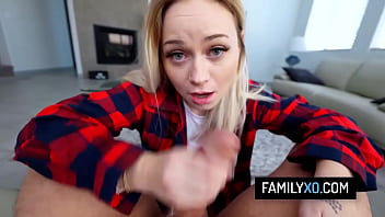 Kinky stepdad fucks his blonde stepdaughter to get back on his cheating wife