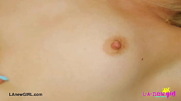 Aspiring pretty model naked close up