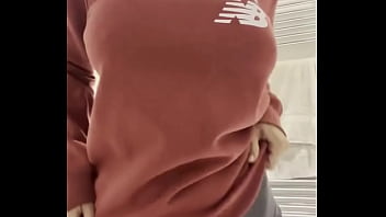 Baggy jumpers hide all the good stuff love lifting it up to show off my body and big tits Baggy jumpers hide all the good stuff love lifting it up to show off my body and big tits