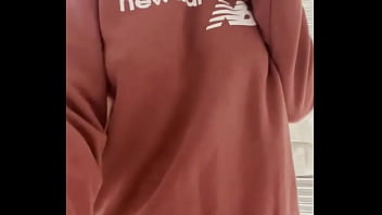 Baggy jumpers hide all the good stuff love lifting it up to show off my body and big tits