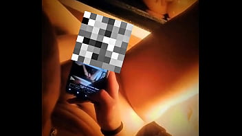 Sweet lonesome knows how to have fun in front of a mirror while the neighbor is working