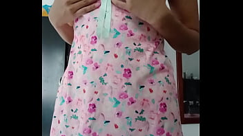 Model my sexy pink pajamas innocent colleague