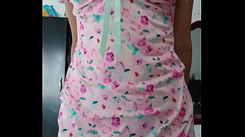 Model my sexy pink pajamas innocent colleague