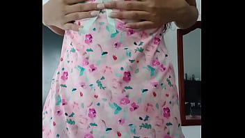 Model my sexy pink pajamas innocent colleague