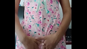 Model my sexy pink pajamas innocent colleague