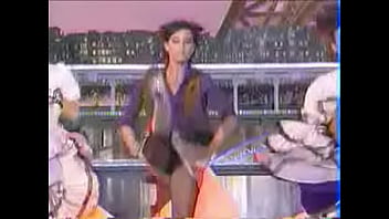 Girls dance and kick on stage showing upskirts