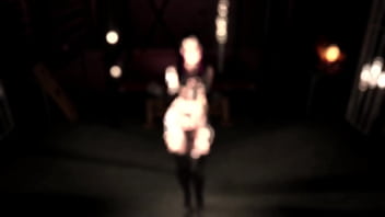 Seductive horny girl in fetish latex costume teases you for naughty roleplay