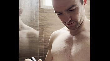 I trim my sweaty hairy armpits chest and arms after the gym to prepare for a photoshoot next week behind the scenes