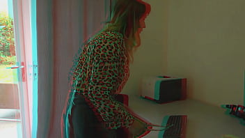 Bettie hayward in fantasies of the office secretary 3d 3d free edit red cyan anaglyph 3d glasses will be required to watch this video in 3d