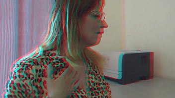 Bettie hayward in fantasies of the office secretary 3d 3d free edit red cyan anaglyph 3d glasses will be required to watch this video in 3d