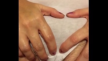 Massaging her softly