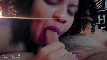 Diana’s giving him the perfect birthday blowjob