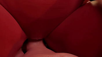 Naughty demon sits nicely and gets cumshot on her face