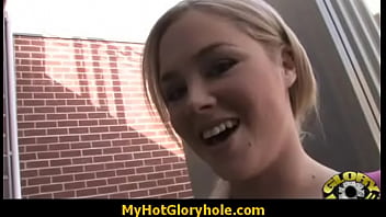 Interracial white lady confesses her sins at gloryhole 22