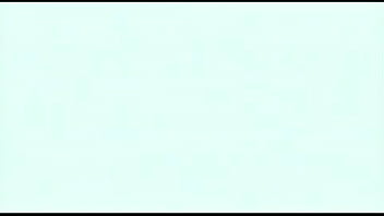 Deniska on bed wearing lingerie masturbating as man screws her anal