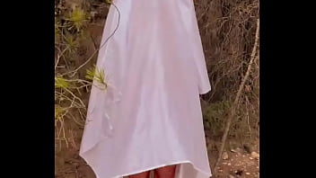 Slutty costume in 3 2 1 #exhabition #forest #forestadventures #ghost #fantasma #halloweencostume