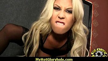 Sexy wild lady deepthroats at gloryhole 12