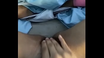 Teen pleasuring herself