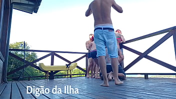 Suruba ao na sacada é gostosa demais