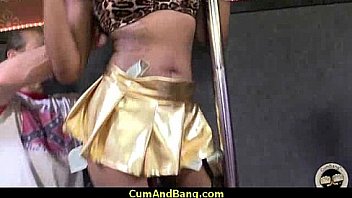 Big booty ebony gangbanged by white dudes 18