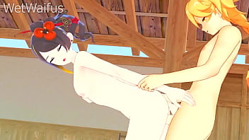 Chiori wants her pussy cleaned with white hot cum genshin impact hentai