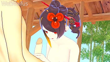 Chiori wants her pussy cleaned with white hot cum genshin impact hentai