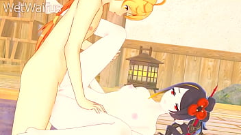 Chiori wants her pussy cleaned with white hot cum genshin impact hentai