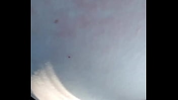 Riding creampie in field