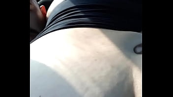 Riding creampie in field