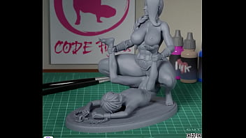 Strong woman fucking slave 3d