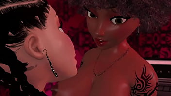 D24 big booty clip of chicks fucking with a homegrown cock