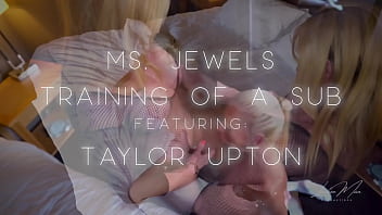Femdom vs a bratty submissive taylor finds her place at the feet of ms jewels