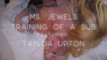 Femdom vs a bratty submissive taylor finds her place at the feet of ms jewels