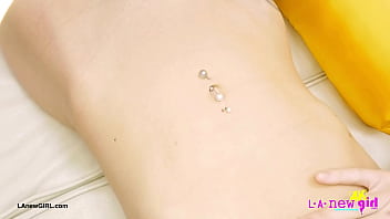 Captivating blonde talent naked close up