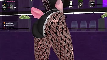 Fucking a bunny vtuber at the bar