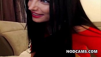 Cute brunette with long hair chatin w friends