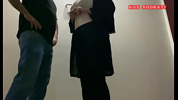 A quick standing doggy sex with horny arab hijab secretary