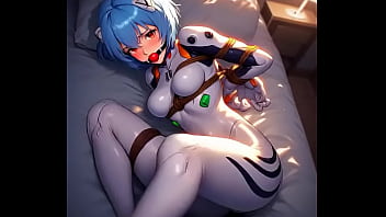 Rei ayanami in tight suit tied Rei ayanami in tight suit tied
