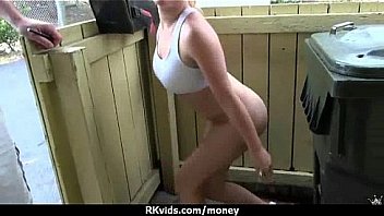 Sexy natural chick trades cash for some rough sex 19