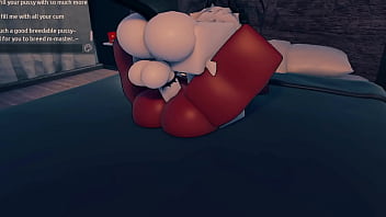 A succubus getting fucked after a party in a roblox condo