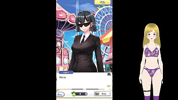 Big tits anime girl pussy licking and fingering in public park