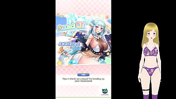 Big tits anime girl pussy licking and fingering in public park